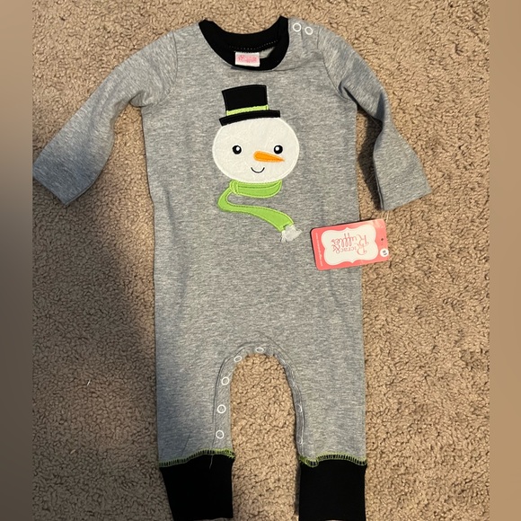 Ruffle Butts Pajamas Nwt Ric Rac And Ruffles Snowman Pajamas Poshmark